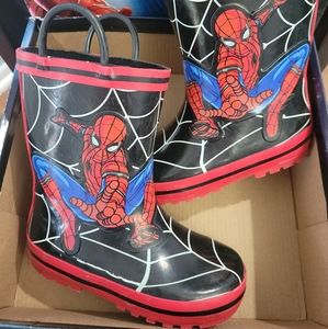 Marvel Spider-Man toddler size 8 rain boots